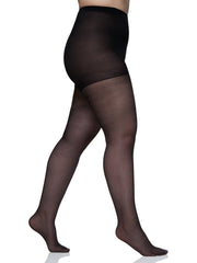 Queen Silky Sheer Support Pantyhose With Sandalfoot Toe