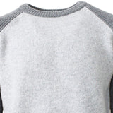 Benson Men's Mon Tremblant Relaxed Fit Baseball Sweater Gray Size Medium