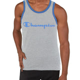 Champion Men's Graphic Ringer Tank Top Blue Size XX-Large