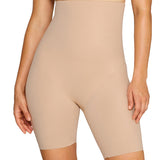 Miraclesuit Women's Real Smooth Extra Firm Control Thigh Slimmer Beige Size Medium
