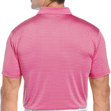 PGA TOUR Men's Single Feeder Stripe Golf Polo Pink Size X-Large
