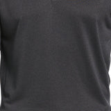PGA Tour Men's Micro Birdseye Print Long Sleeve Polo Shirt Black Size Small