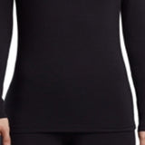 Cuddl Duds Women's Softwear Long Sleeve Crewneck Top Black Size X-Small