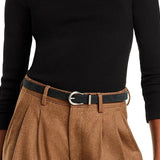 Donni Ribbed Jersey Turtleneck Top