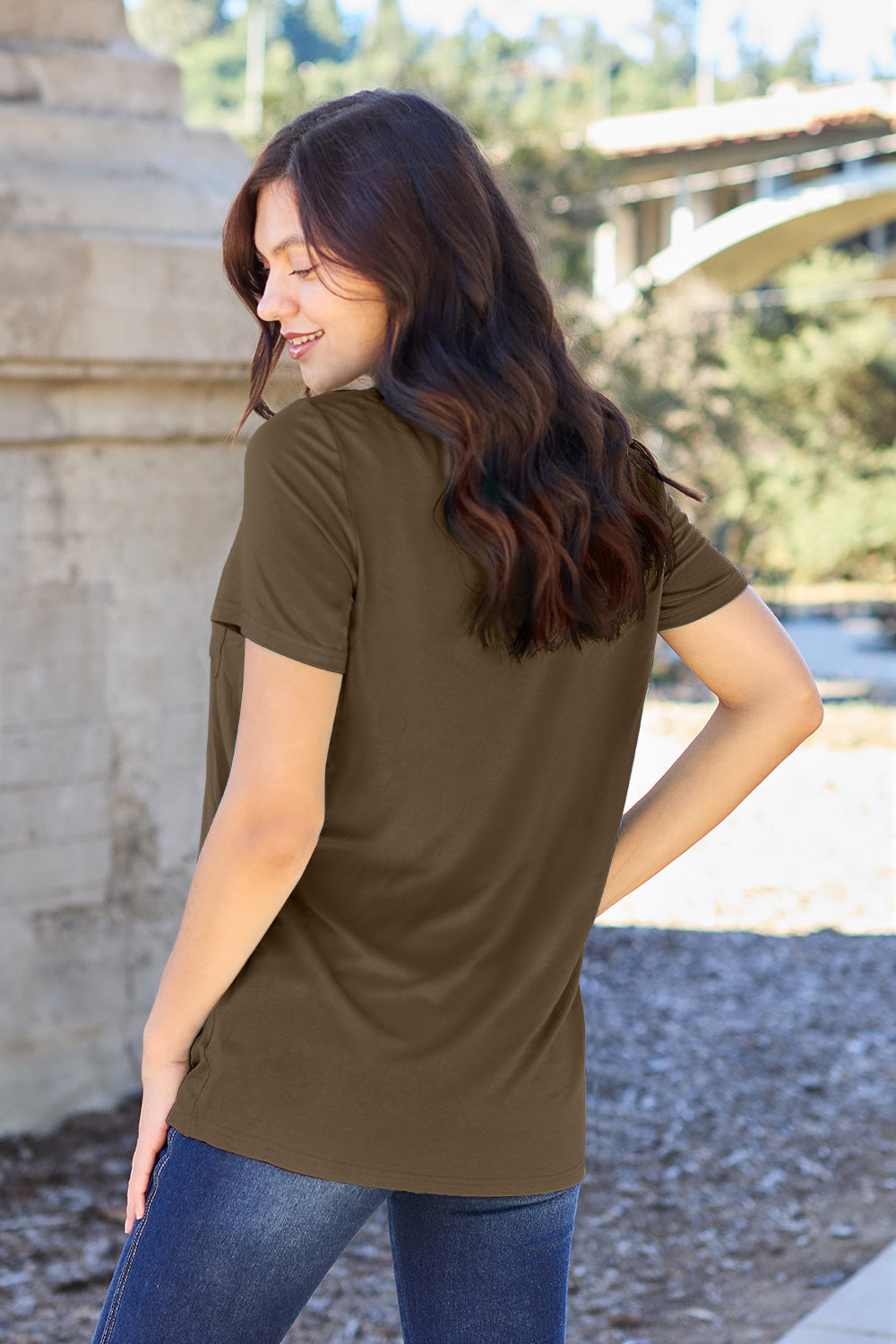 Basic Bae Full Size V-neck Short Sleeve T-shirt