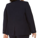 Bar III Women's Open Front Blazer Black Size 1X