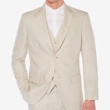 Perry Ellis Portfolio Men's Herringbone Linen Blazer Brown Size 42