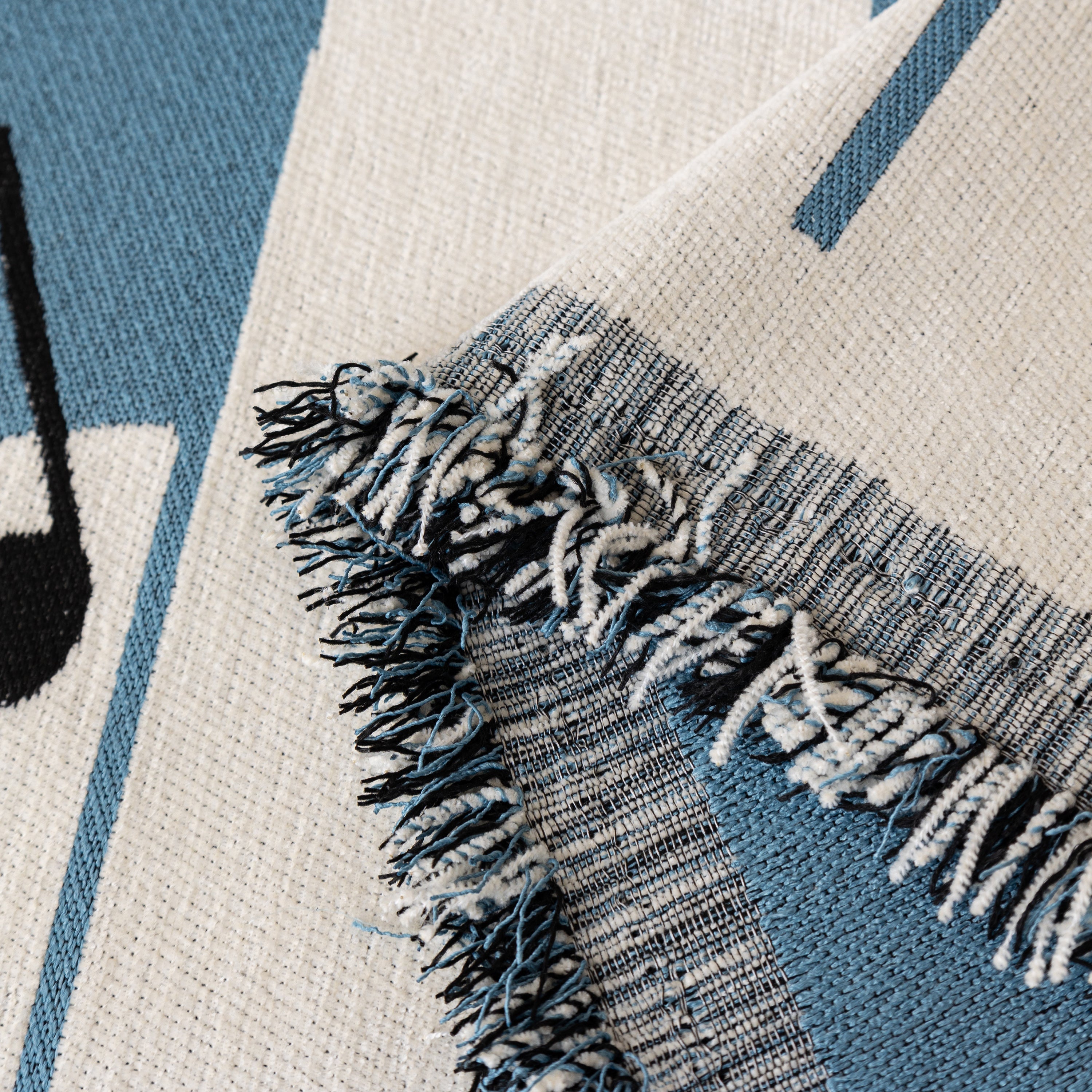 Cozy Chenille Dynamic Notes Sectional Couch Cover Blanket, Perfect Couch Throw Covers For Pets