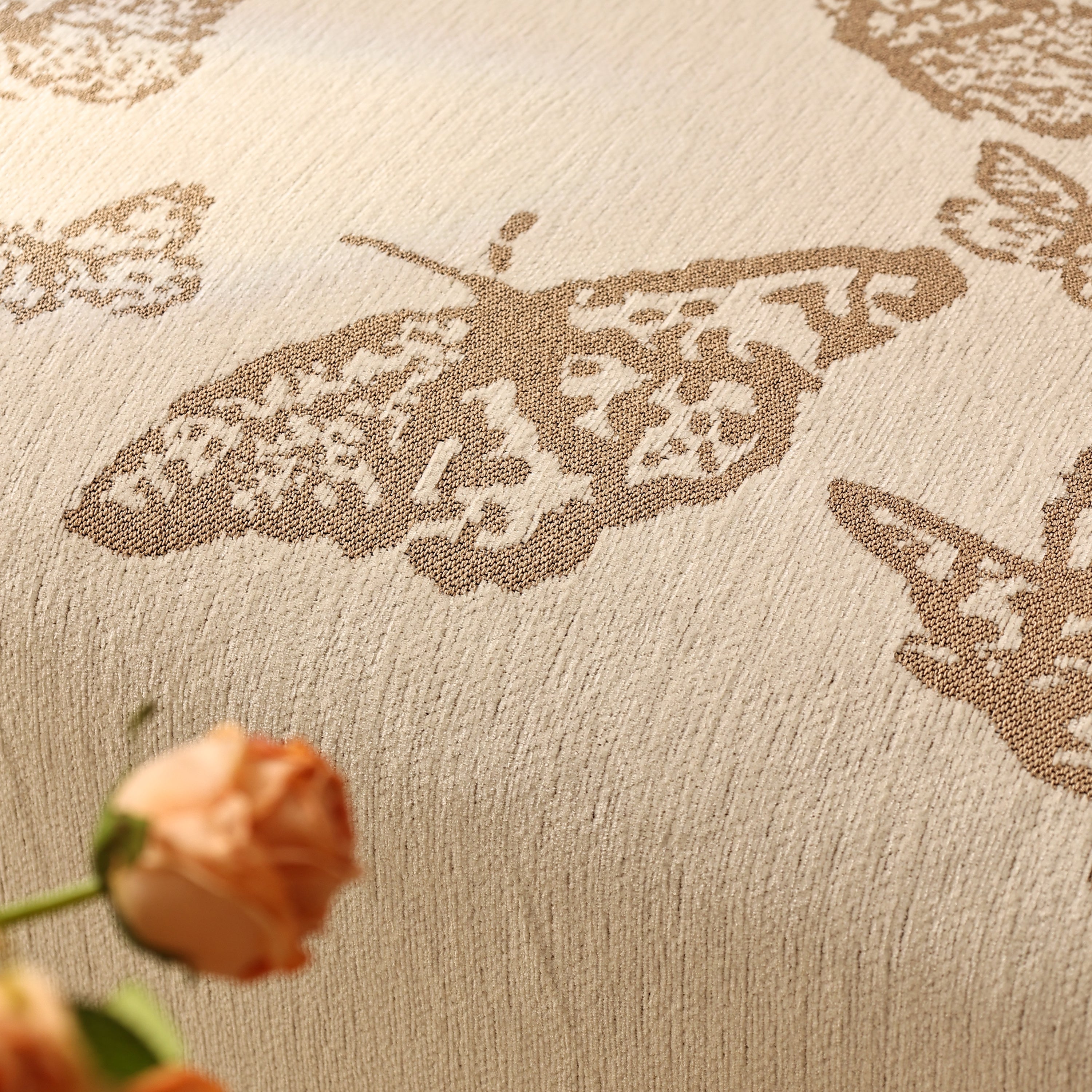 Butterfly Jacquard Soft Couch Blankets Cover For Couch Reversible Modern Sofa Slipcover Throw Covers