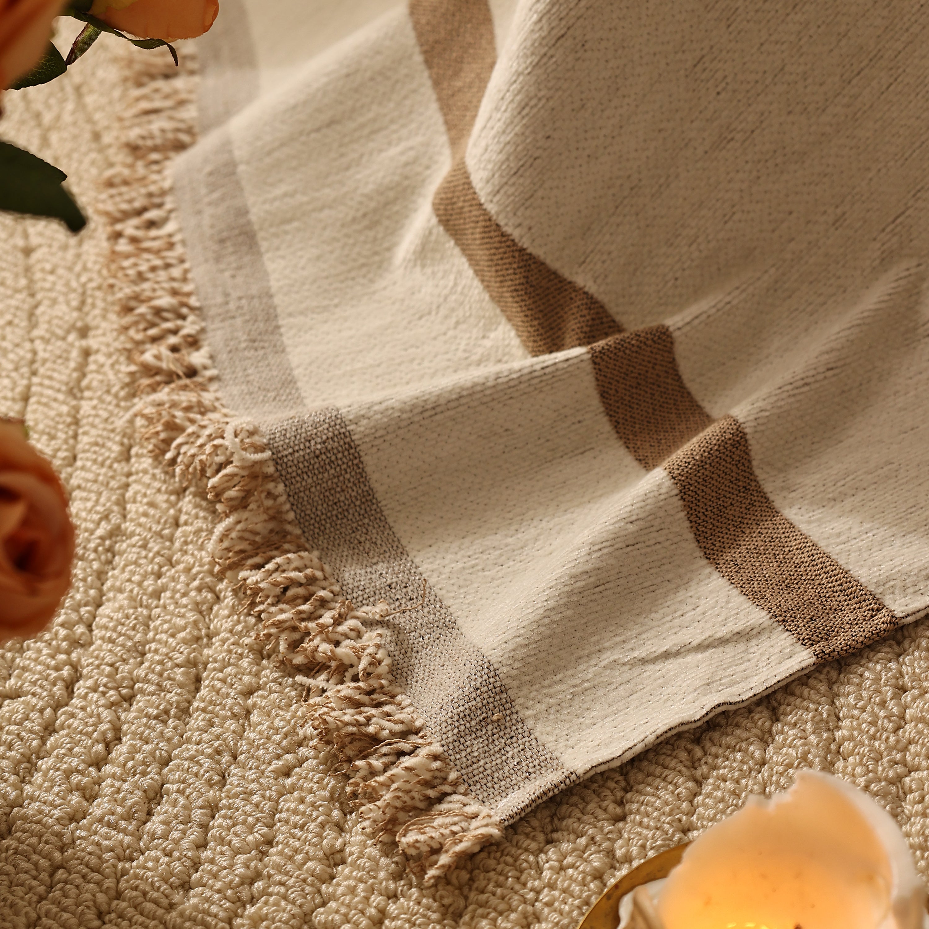 Butterfly Jacquard Soft Couch Blankets Cover For Couch Reversible Modern Sofa Slipcover Throw Covers