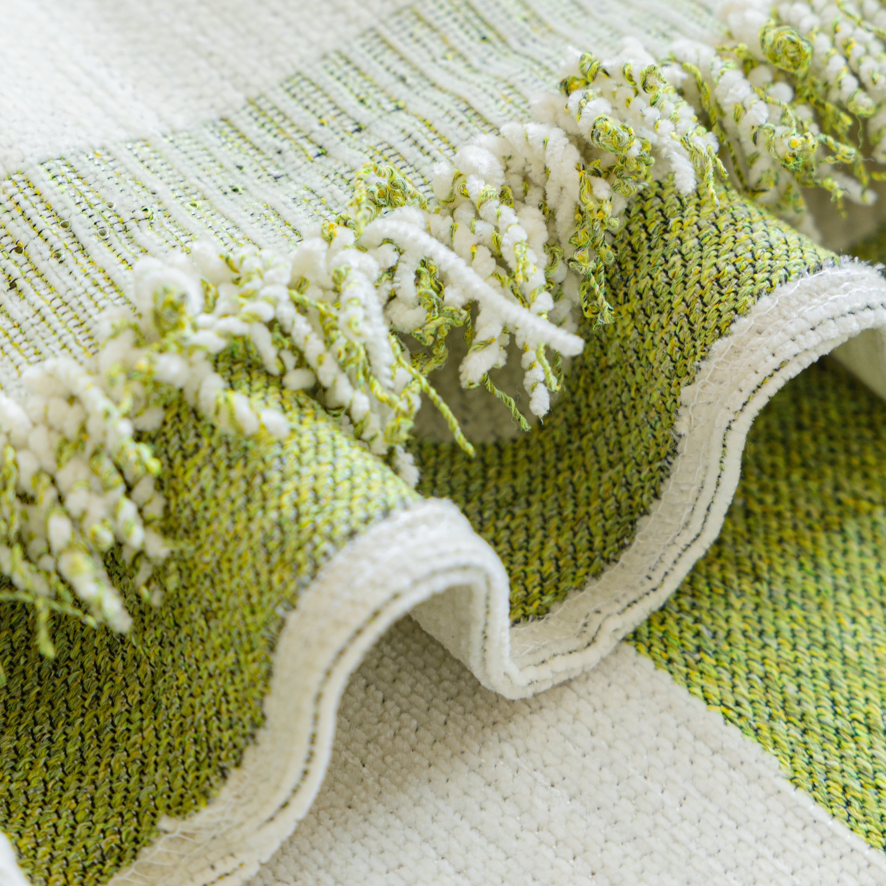 Soft Cozy Chenille Throw Cover For Couch With Tassel Accents, Dustproof Soft Throws For Sofa