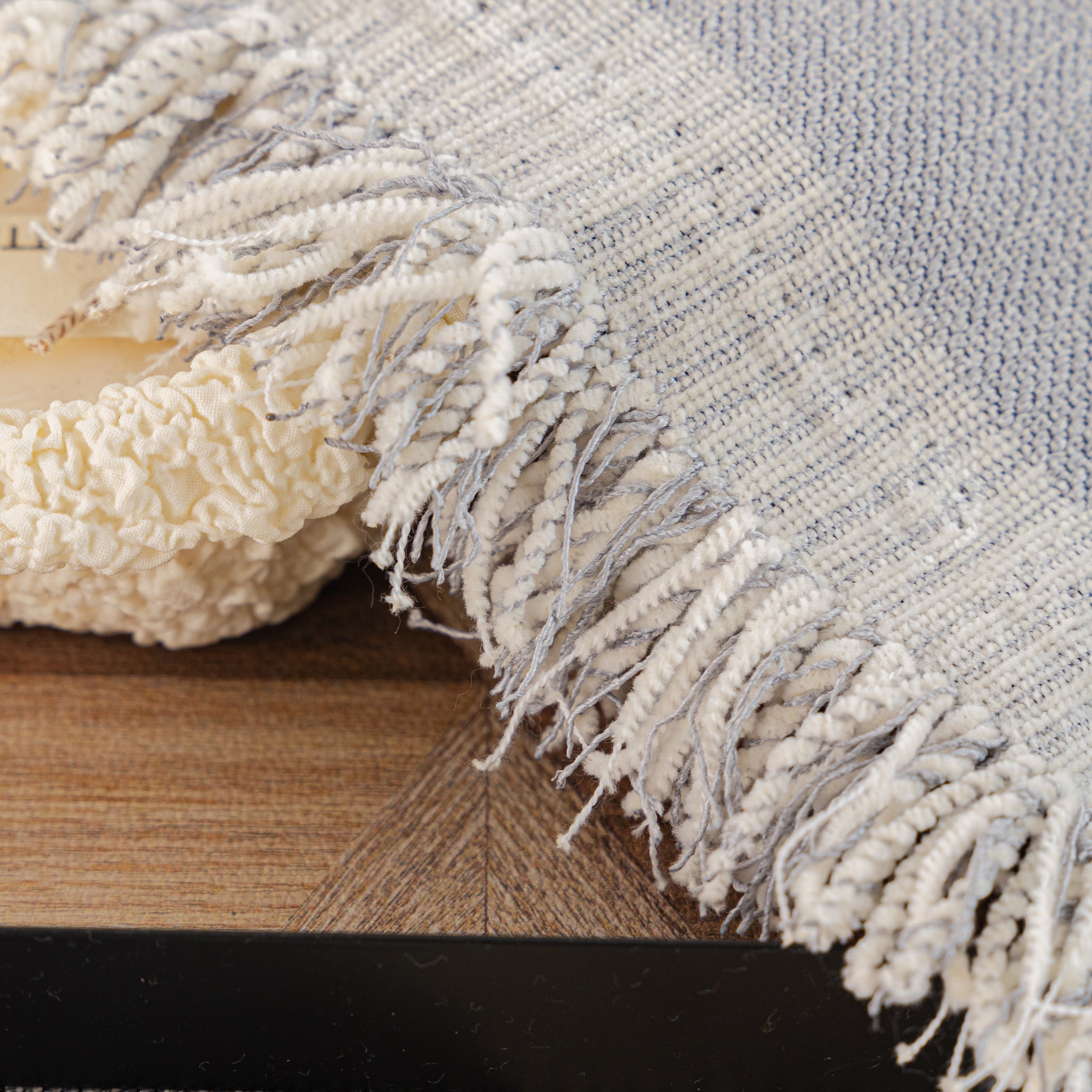 Soft Cozy Chenille Throw Cover For Couch With Tassel Accents, Dustproof Soft Throws For Sofa