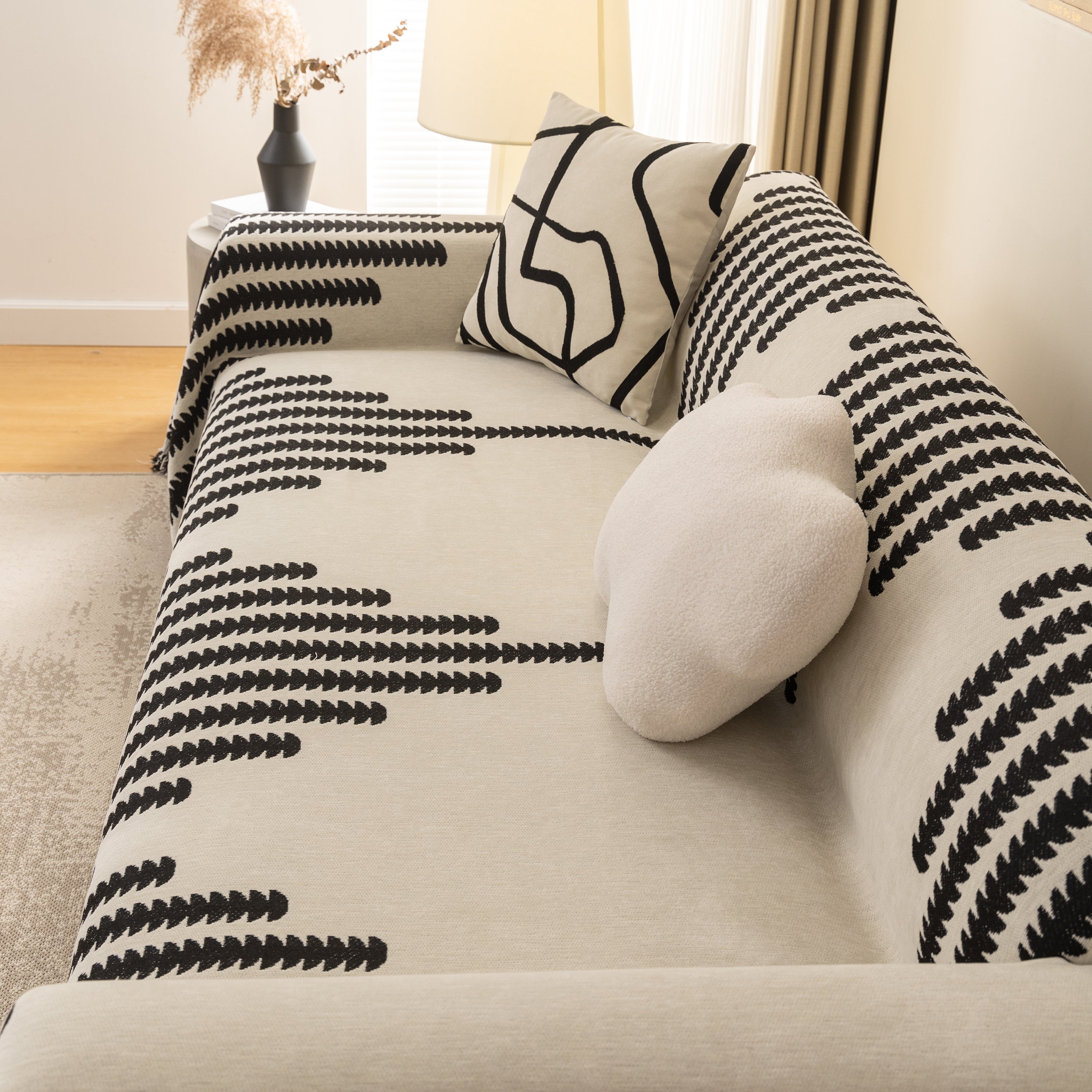 Soft Cozy Chenille Couch Cover Throws For Sofas, Couch Cover Blankets, Corner Sectional Couch Covers