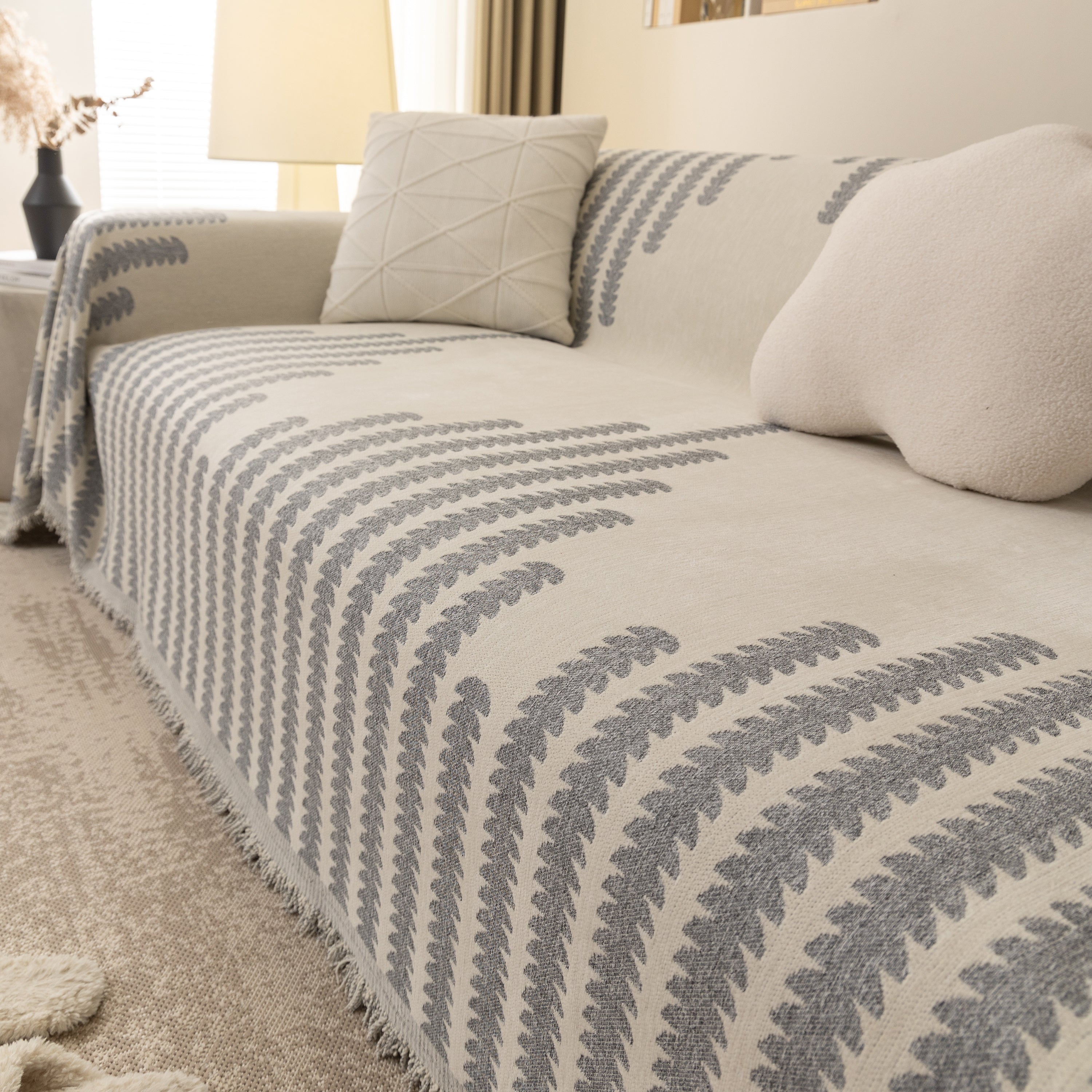 Soft Cozy Chenille Couch Cover Throws For Sofas, Couch Cover Blankets, Corner Sectional Couch Covers