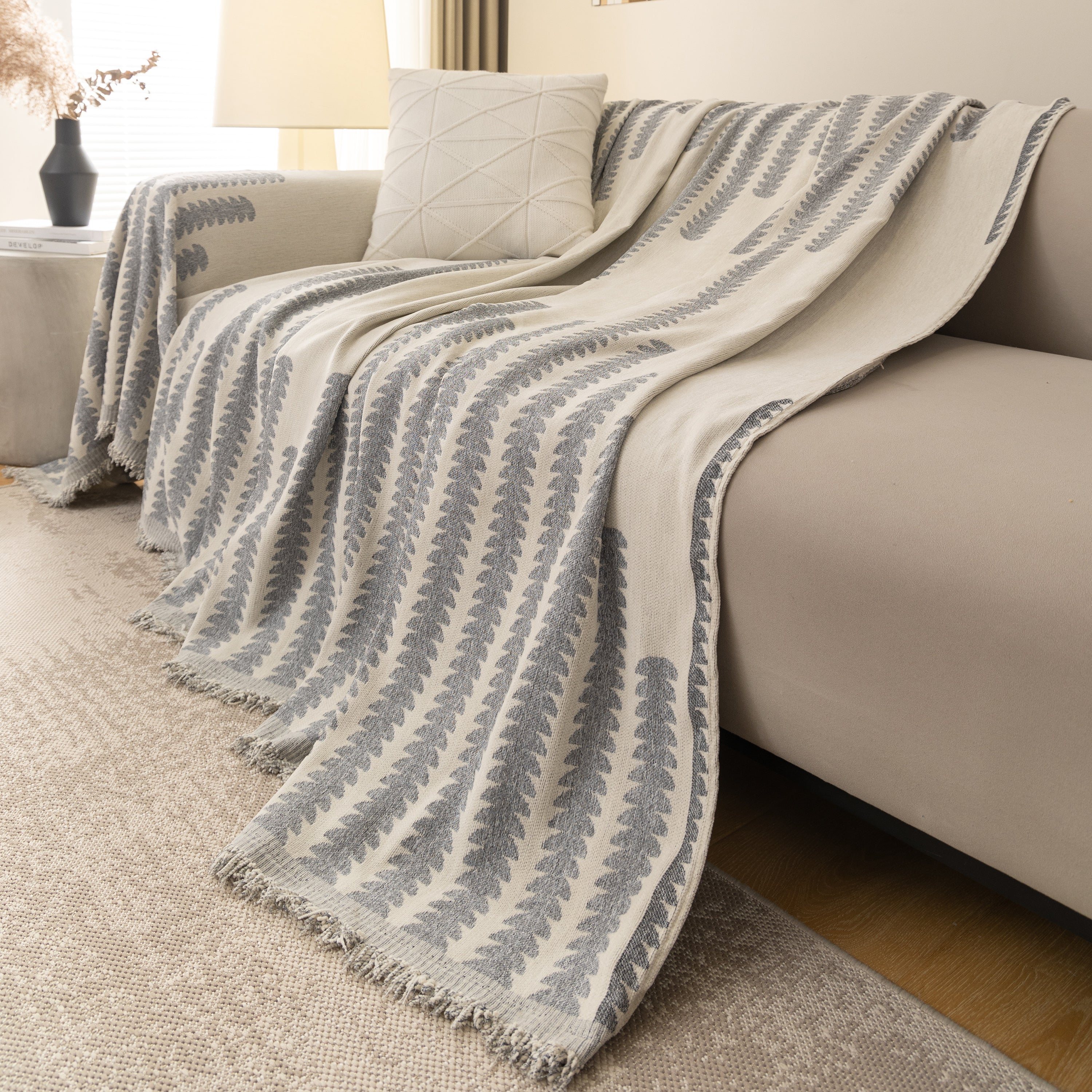 Soft Cozy Chenille Couch Cover Throws For Sofas, Couch Cover Blankets, Corner Sectional Couch Covers