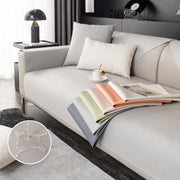 Waterproof Faux Leather Slipcover With Non-slip Backing For Sofa, Pet Couch Protector For Living Room