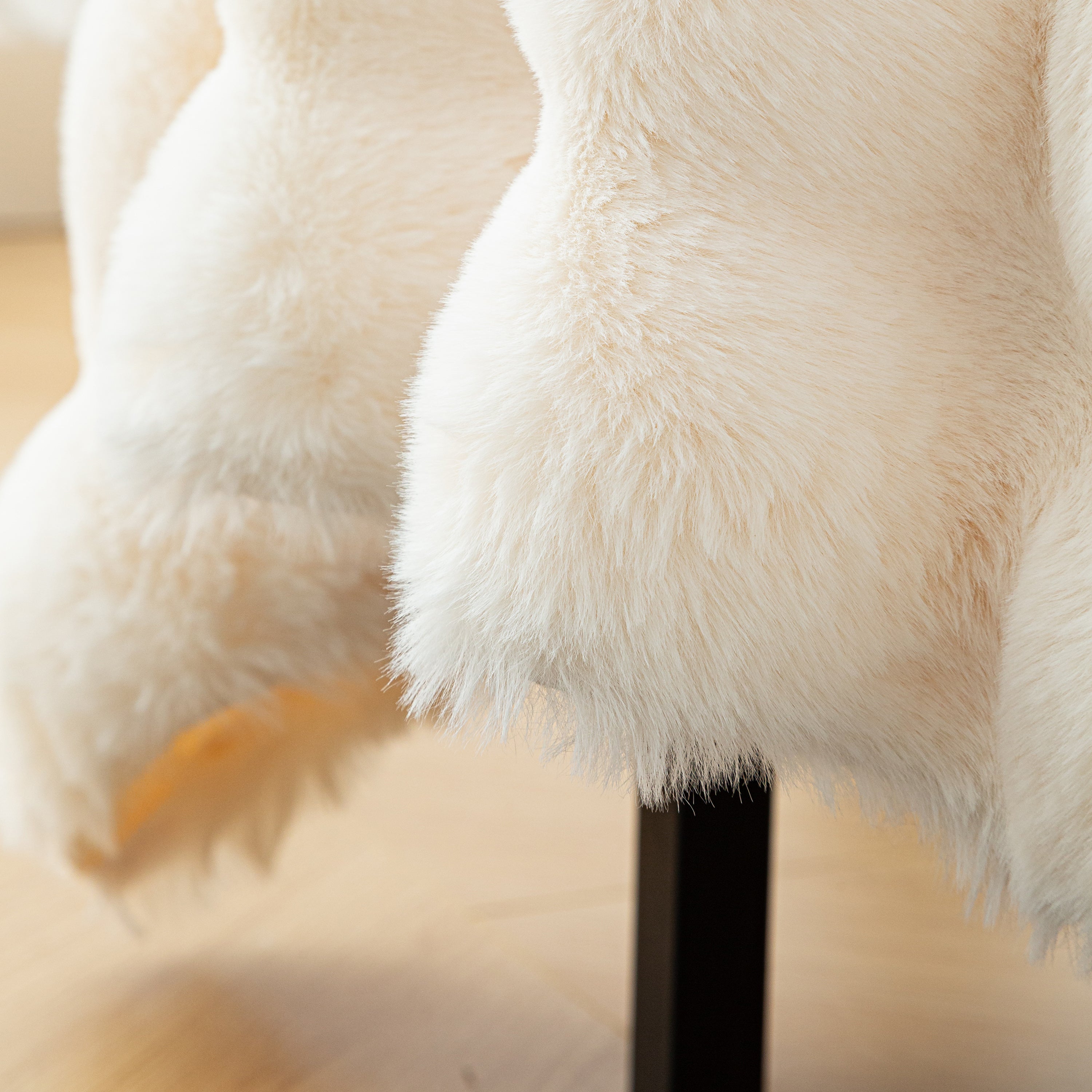 Thick Faux Fur Sofa Cover Fluffy Plush Warm Sofa Slipcover Furniture Protector For Couch Bed