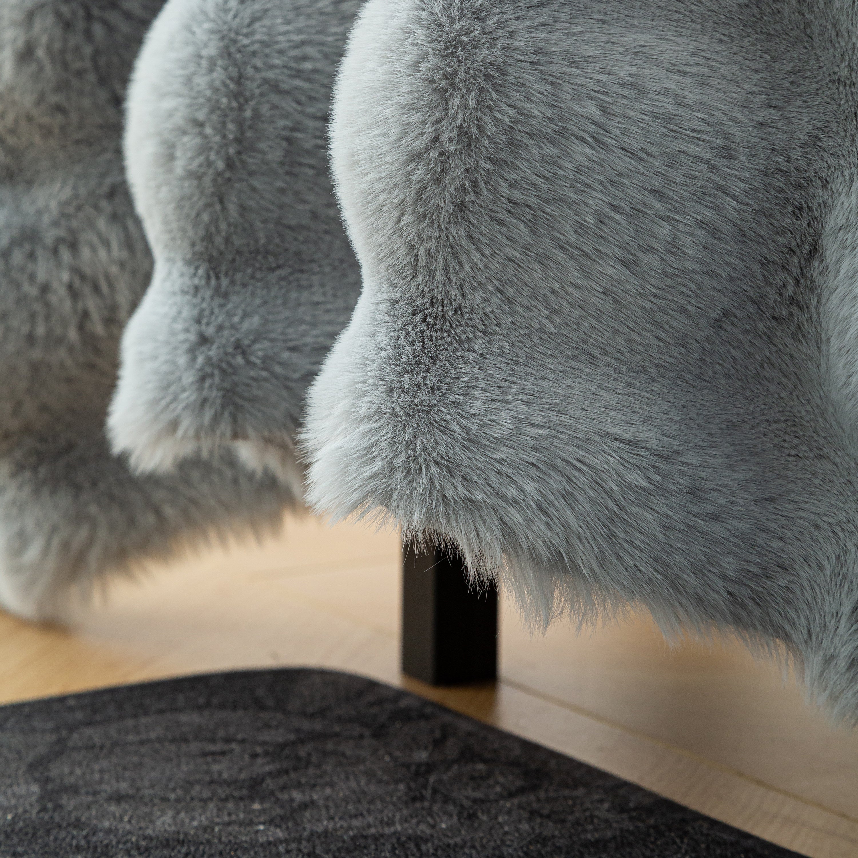 Thick Faux Fur Sofa Cover Fluffy Plush Warm Sofa Slipcover Furniture Protector For Couch Bed