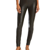 Lysse Textured Faux Leather Leggings Green Size XS