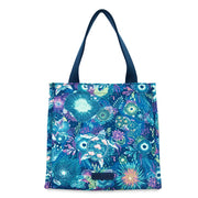 The Sak On The Go Lunch Bag Tote - EcoTwill - Royal Blue Seascape