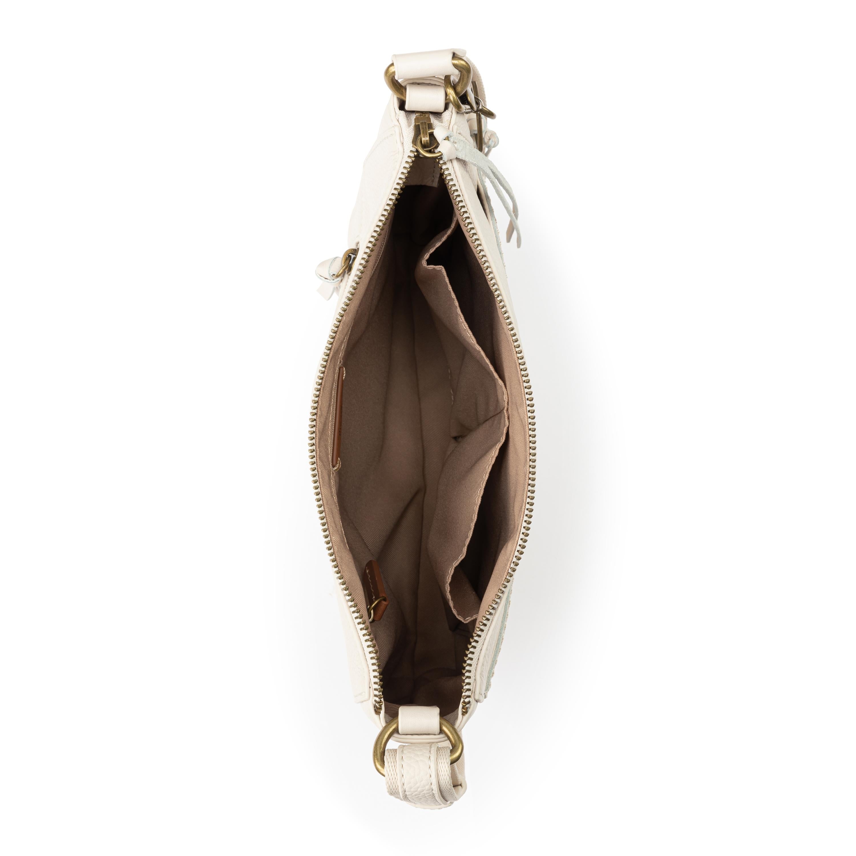 Alameda Crossbody - Leather - Stone
