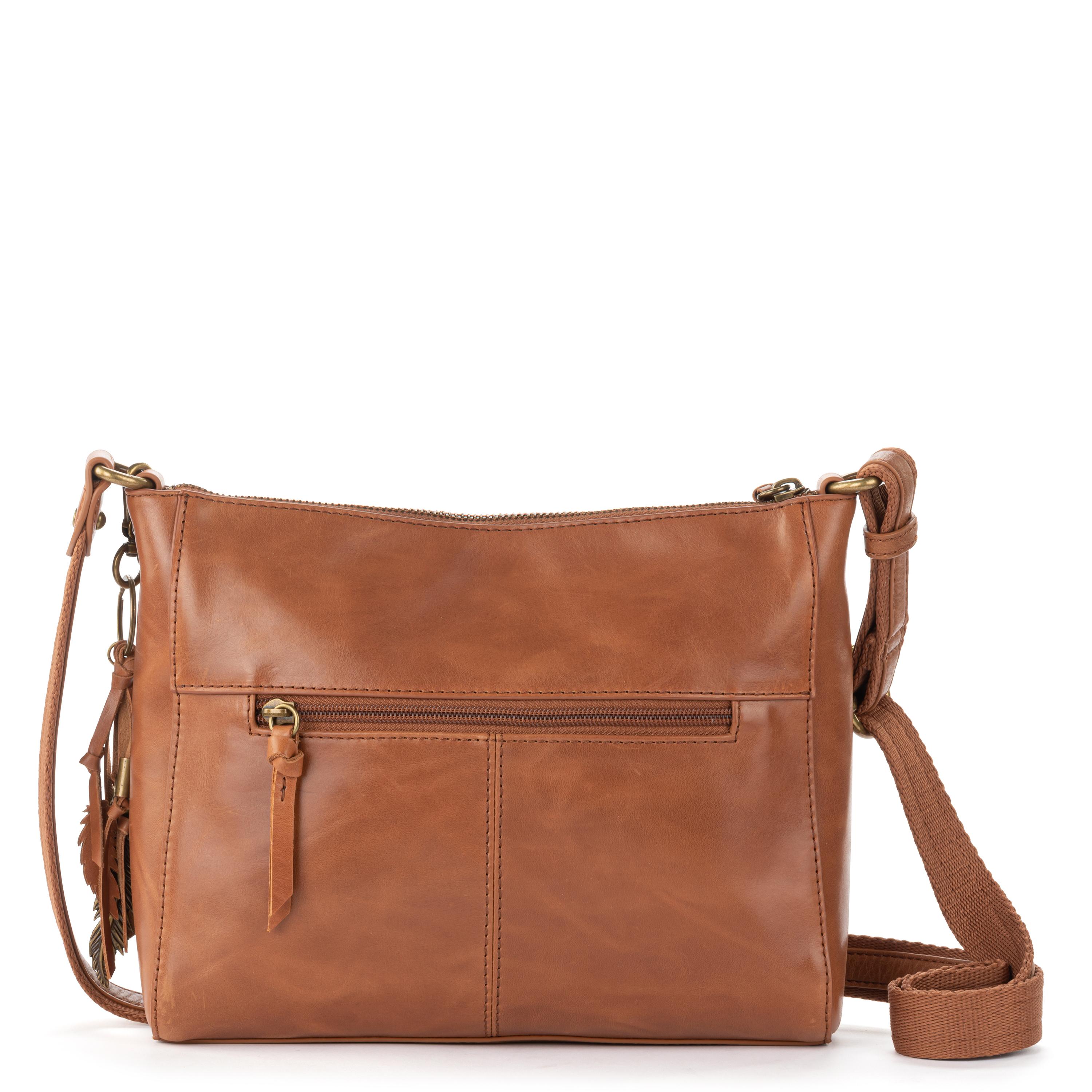 The Sak Alameda Crossbody - Leather - Tobacco Floral Embossed