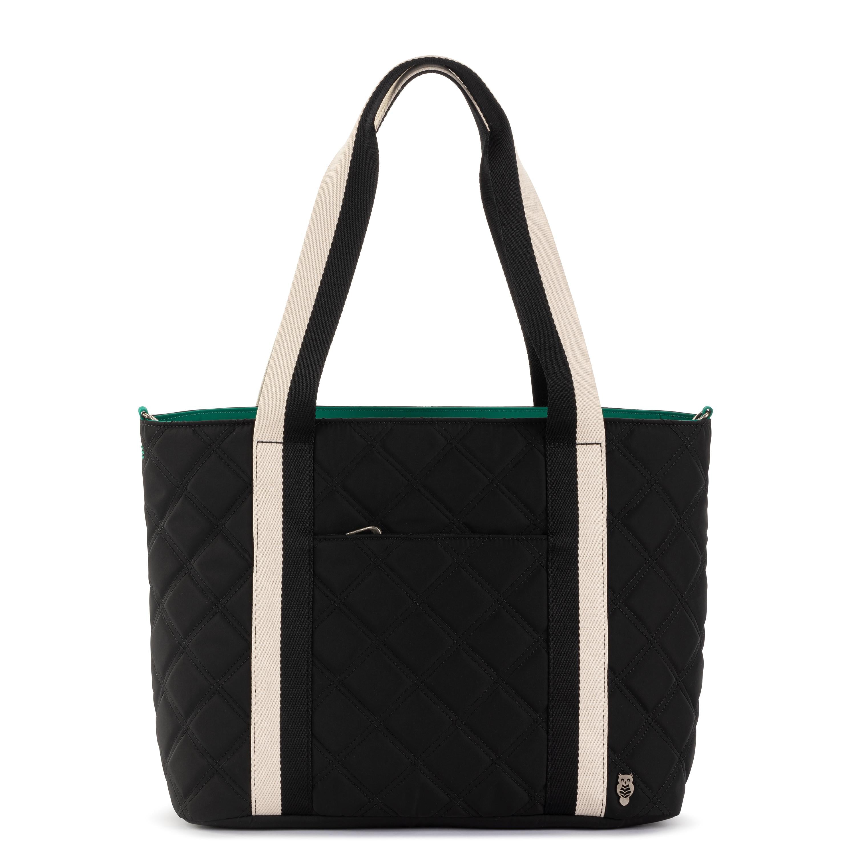The Sak Arlo Large Tote - EcoTwill - Black Diamond Quilted