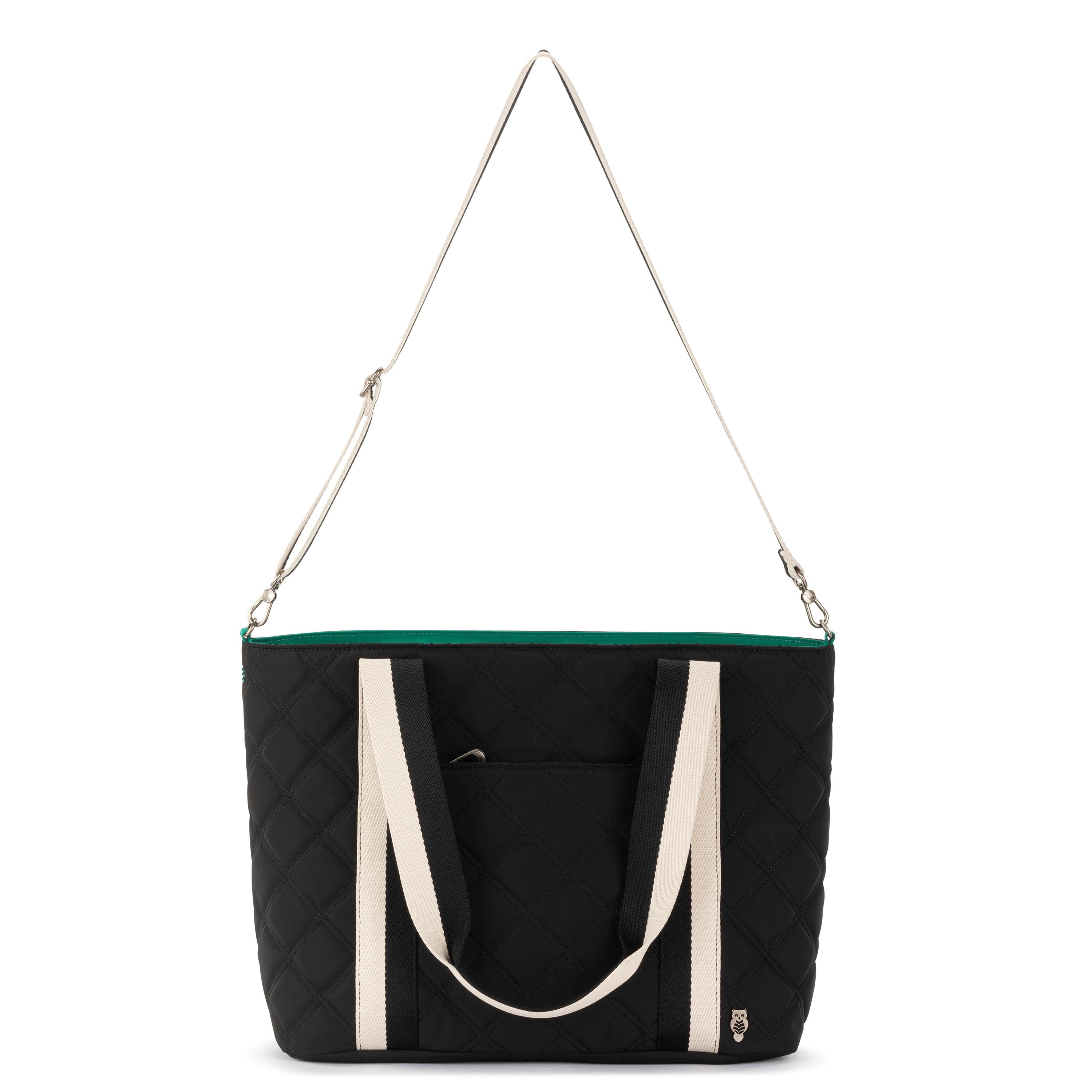 The Sak Arlo Large Tote - EcoTwill - Black Diamond Quilted