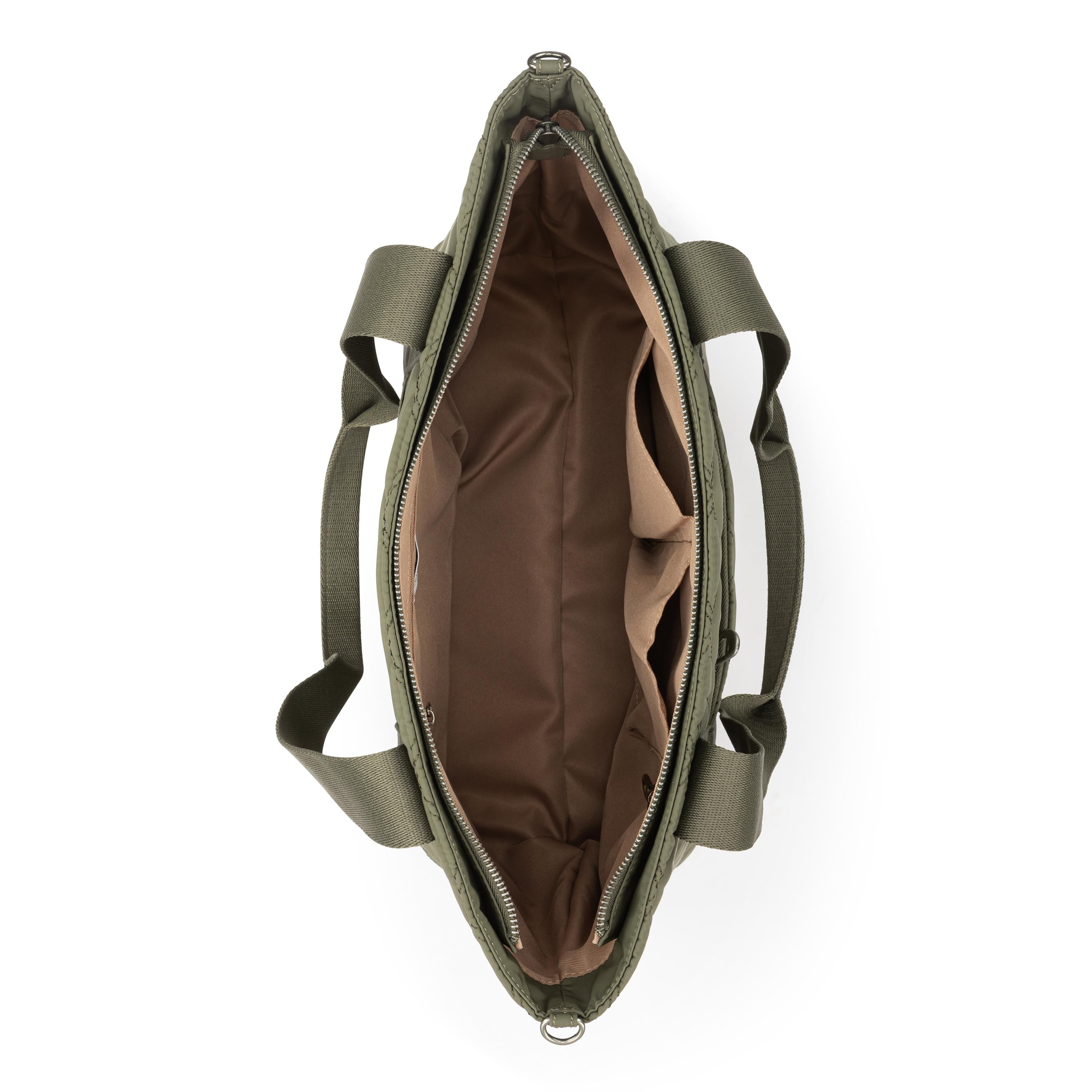 The Sak Arlo Large Tote - Ecotwill - Olive Diamond Quilted