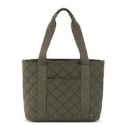 The Sak Arlo Large Tote - Ecotwill - Olive Diamond Quilted