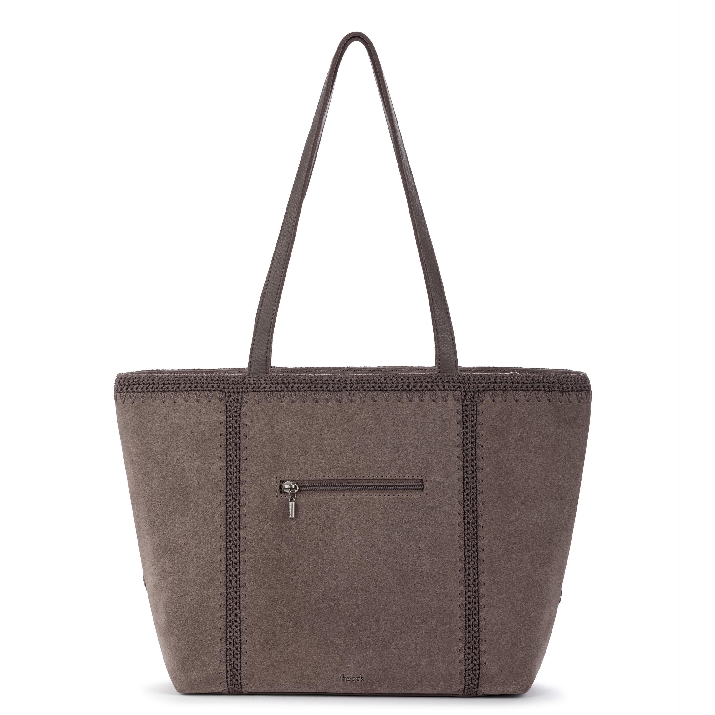 The Sak Metro Tote - Leather - Mushroom Suede Patch