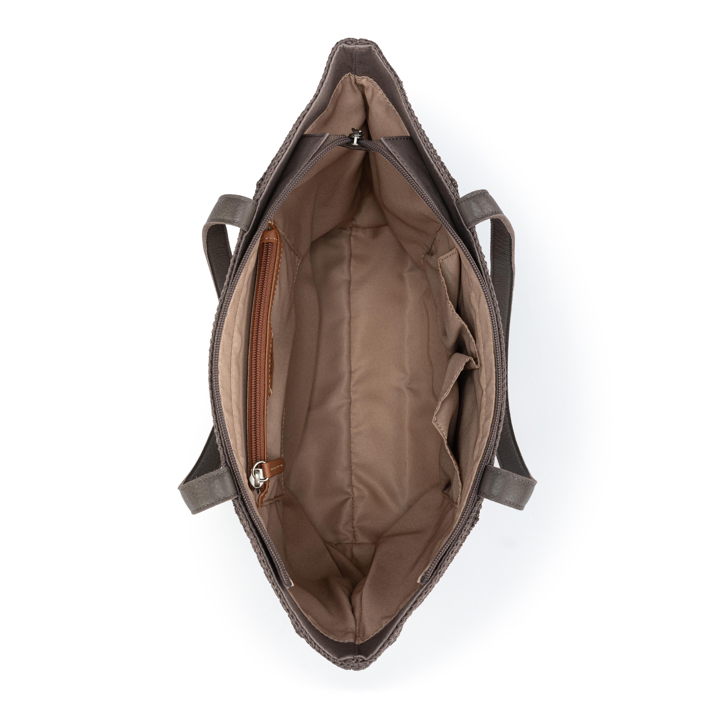 The Sak Metro Tote - Leather - Mushroom Suede Patch