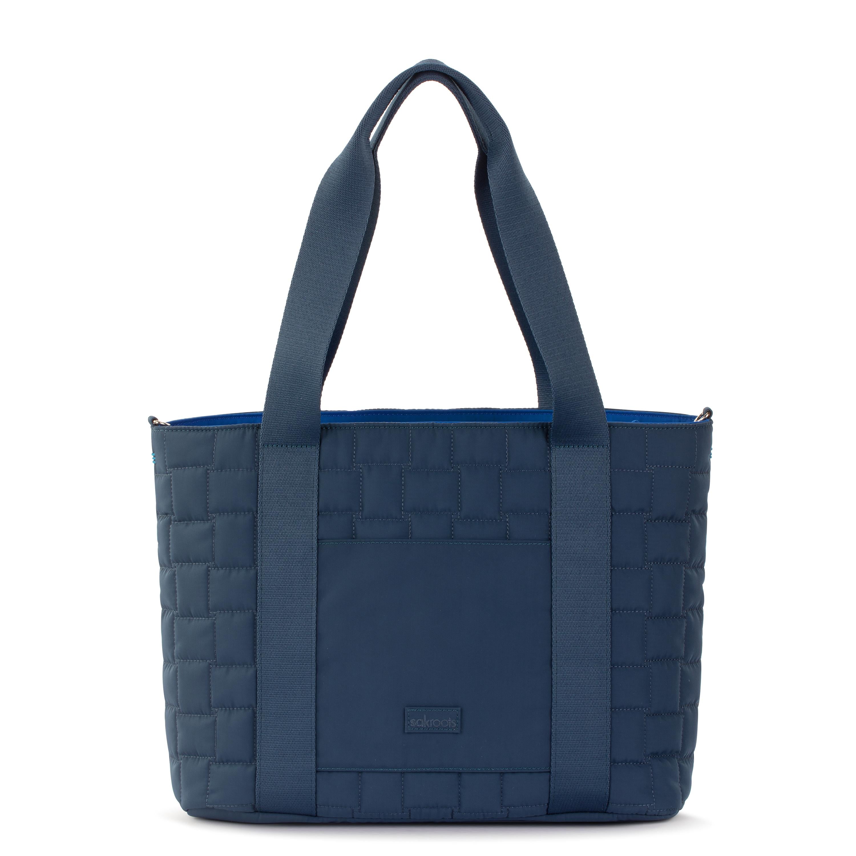 The Sak Arlo Large Tote - Ecotwill - Indigo Woven Quilted
