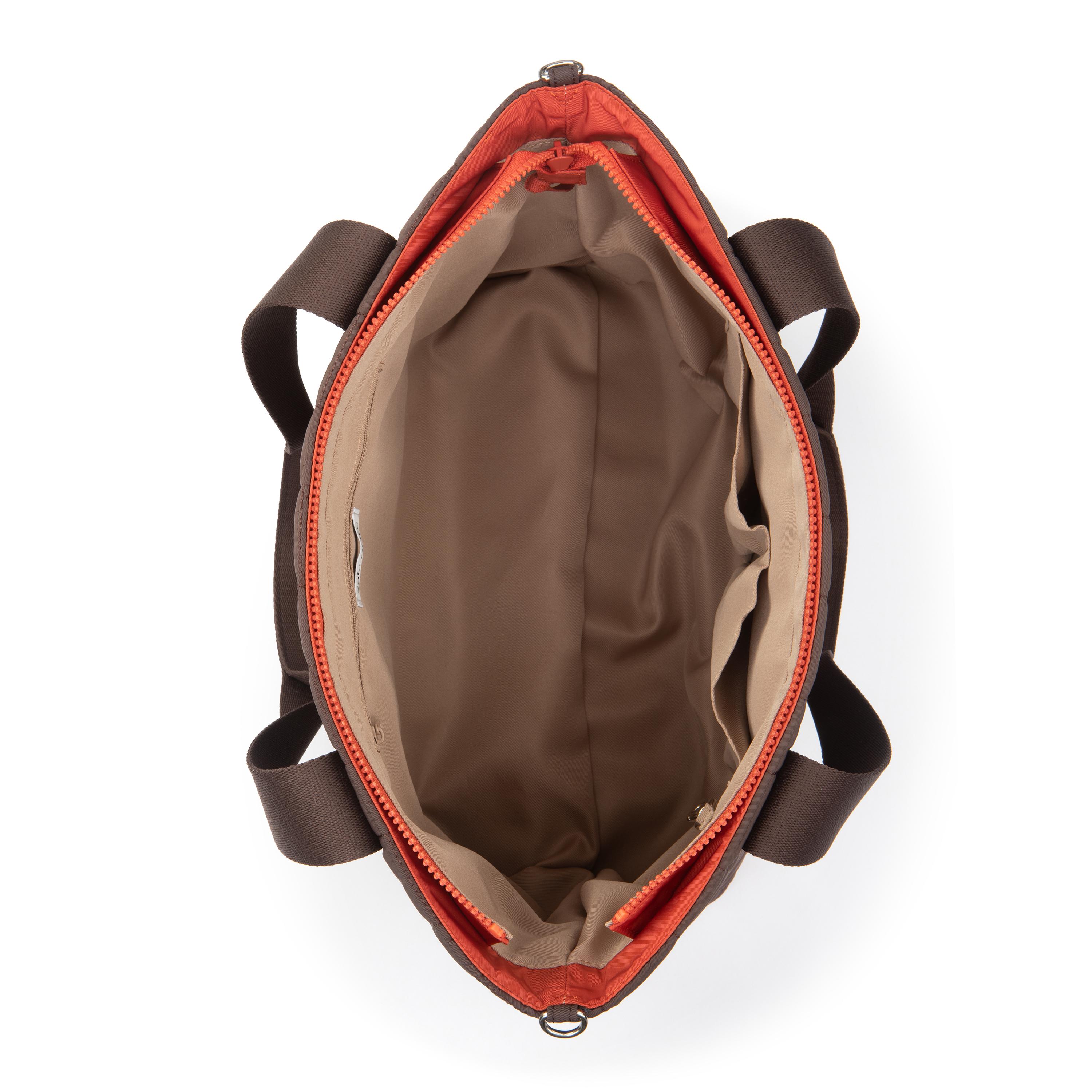 The Sak Arlo Large Tote - Ecotwill - Mahogany Woven Quilted