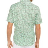 Alfani Men's Classic-Fit Lizard-Print Shirt Fresh Clover Size Large