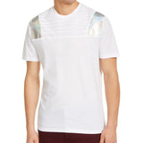 INC International Concepts Men's Pintucked Moto T-Shirt White Size Extra Large