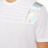 INC International Concepts Men's Pintucked Moto T-Shirt White Size Extra Large