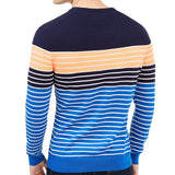 Club Room Men's Striped Crewneck Sweater Cosmic Crunch Size Extra Large