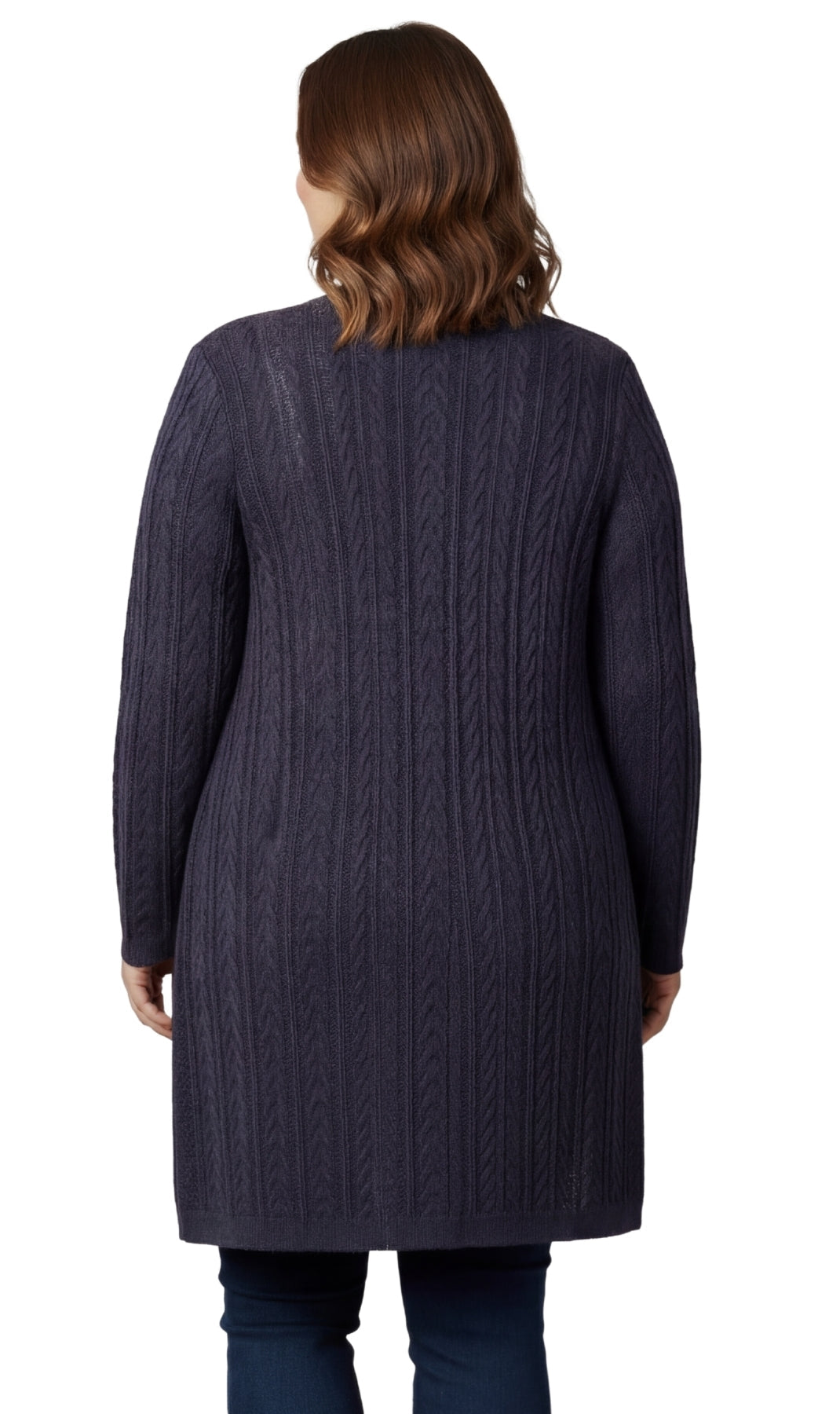 Women's Cable Knit Duster Sweater With Pockets Effortless Longline Cardigan For Everyday Warmth