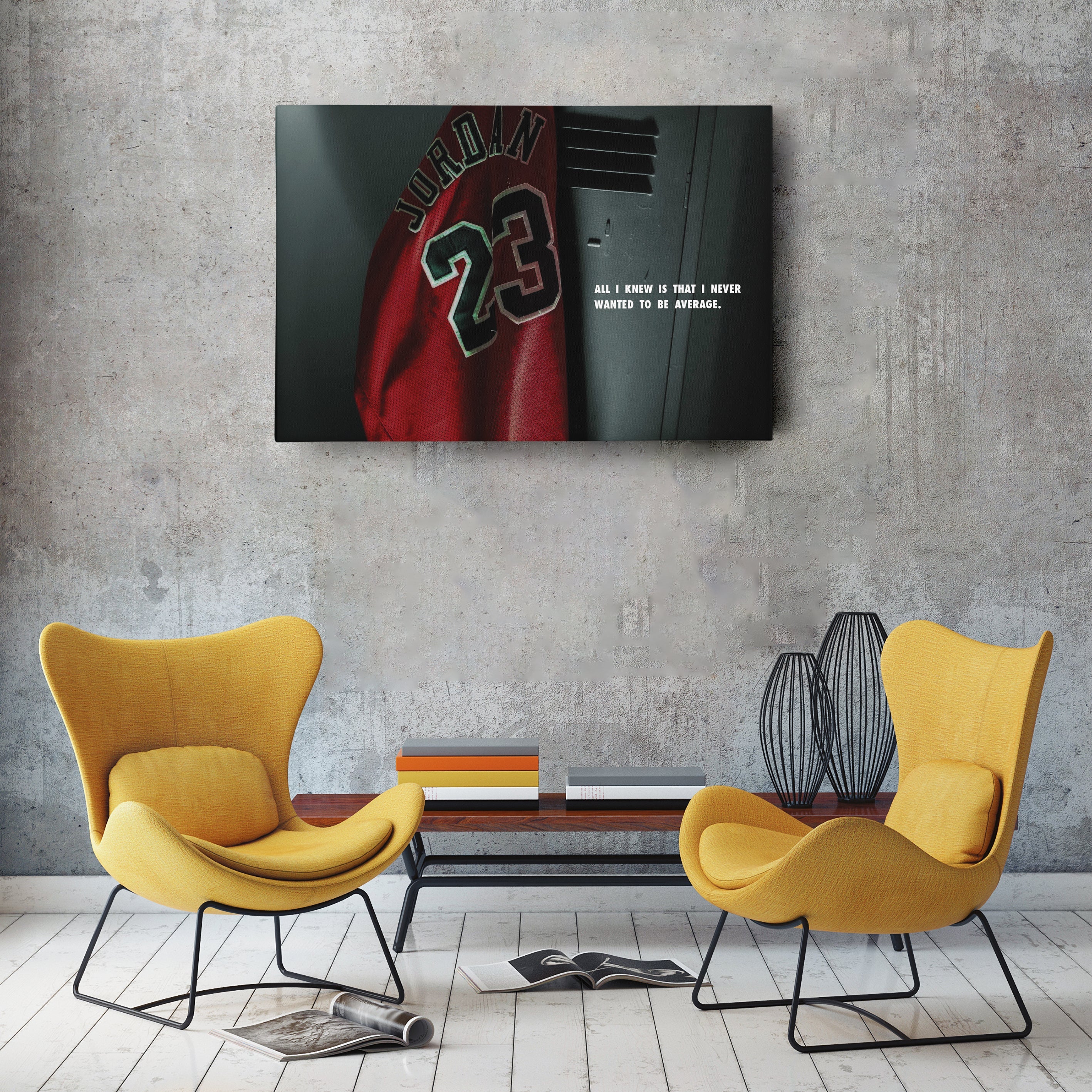 Michael Jordan Jersey Locker Room Canvas Poster – Wall Art Decor