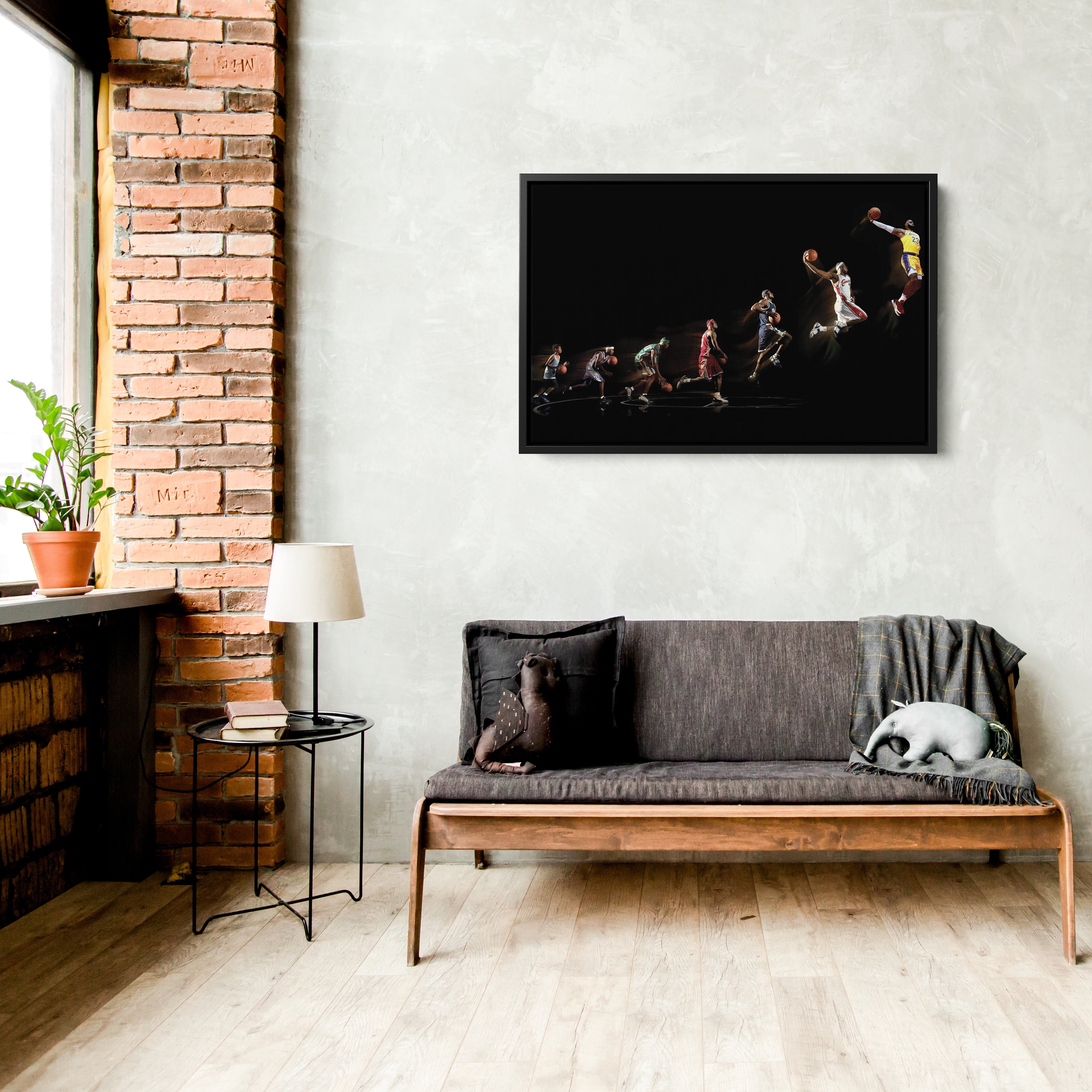 LeBron James Canvas Art Lakers Evolution Wall Decor