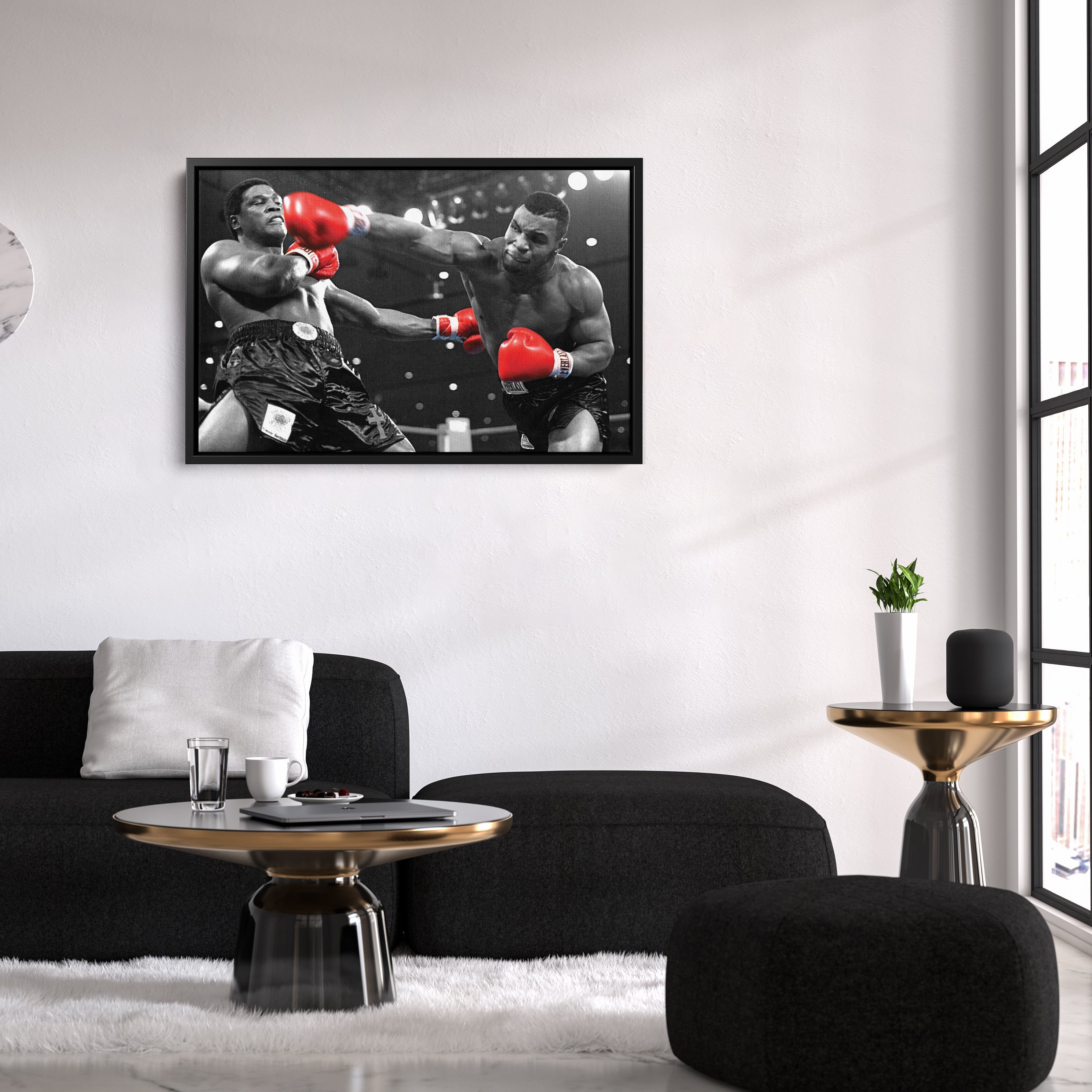 Mike Tyson vs. Trevor Berbick Canvas Art – Boxing Wall Decor