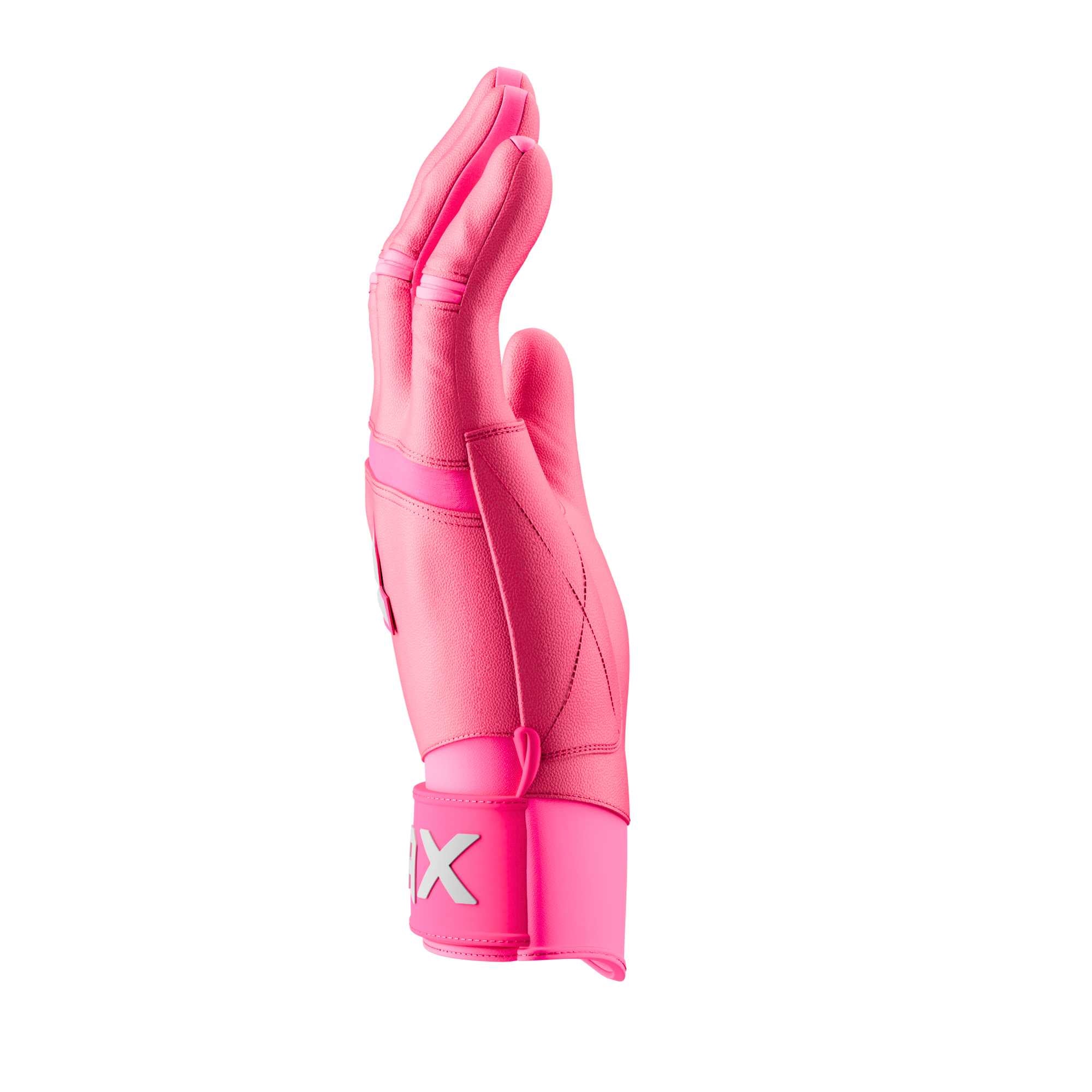 Pink Pro Cuff Batting Gloves