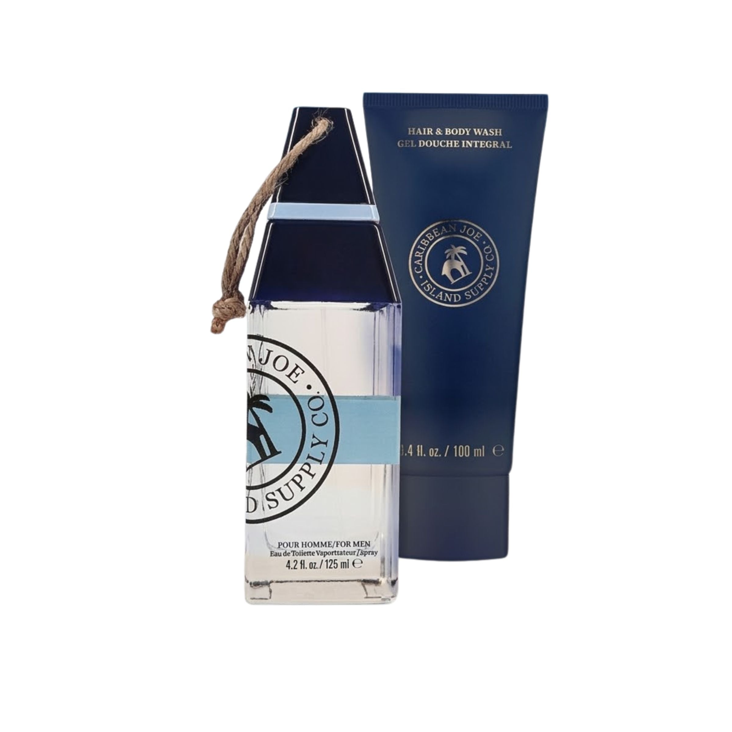 Caribbean Joe Azure Sails EDT for Men 4.2 oz 2PC Set (3.4 oz HBW)