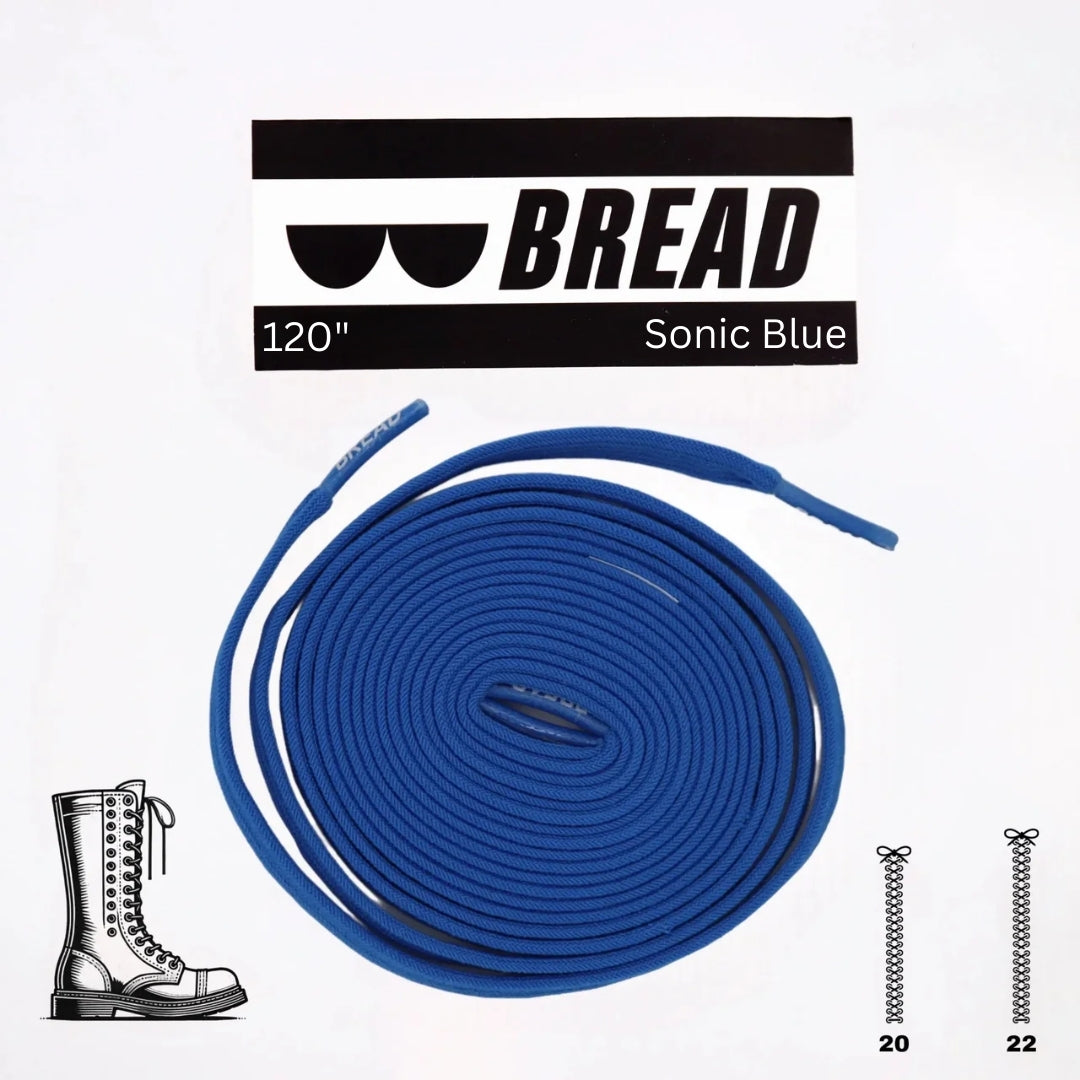 Sonic Blue Elastic Shoelaces