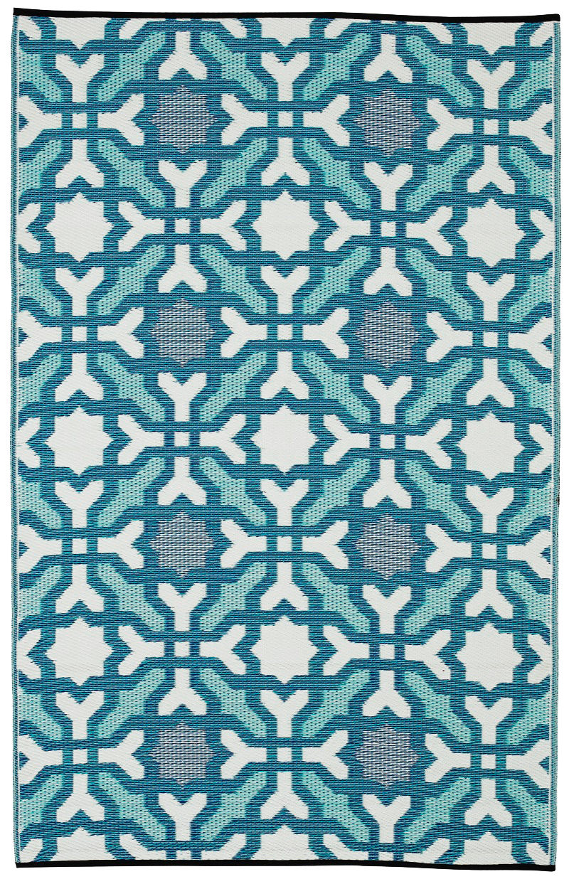 Seville - Multicolor Blue Outdoor Rug For Patio Final Sale