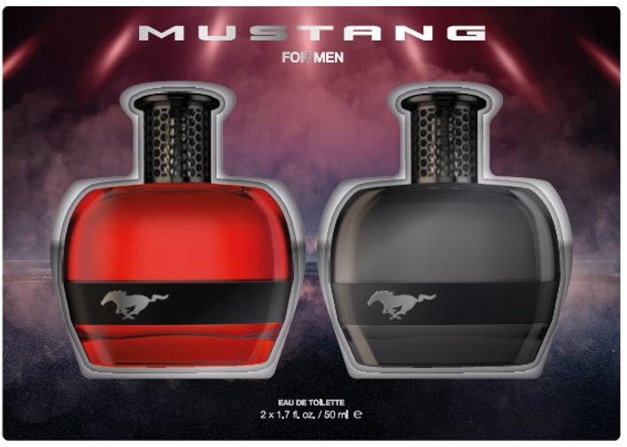 Mustang 2PC Set for Men 3.4 oz EDT (Red & Black)