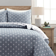 Hygge Kantha Pick Stitch Yarn Dyed Cotton Jacquard Quilt/coverlet Set