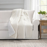 Drew Stripe Silver-infused Antimicrobial Throw