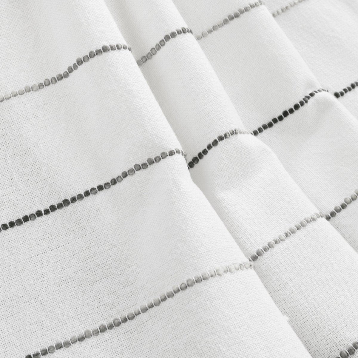 Ombre Stripe Yarn Dyed Recycled Cotton Blend Throw